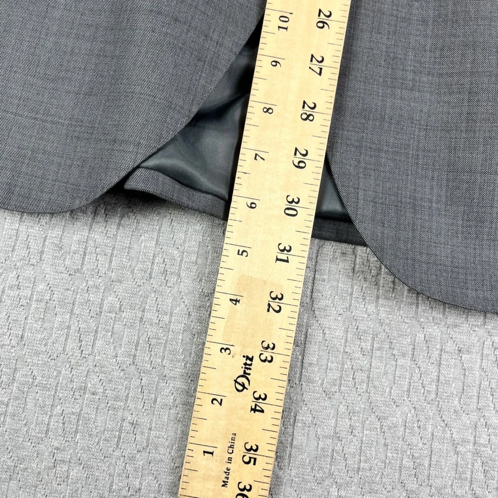 Peter Millar Suit Jacket Blazer Mens 46R Gray Pure Virgin Wool Two Button Blazer
